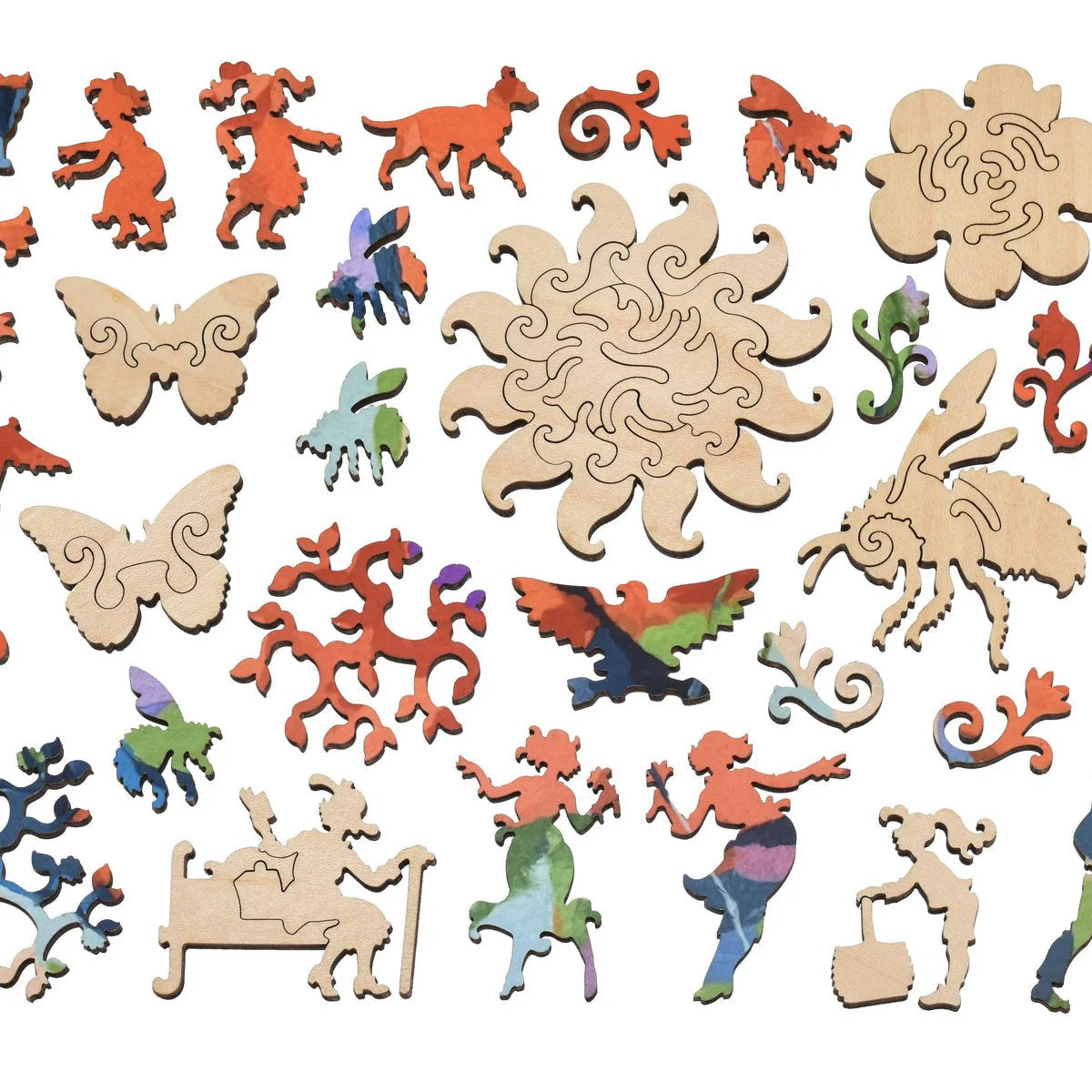 Liberty Puzzle Poppy on a white background at Addison West