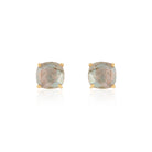 Emmy Studs in Labradorite on a white background at Addison West