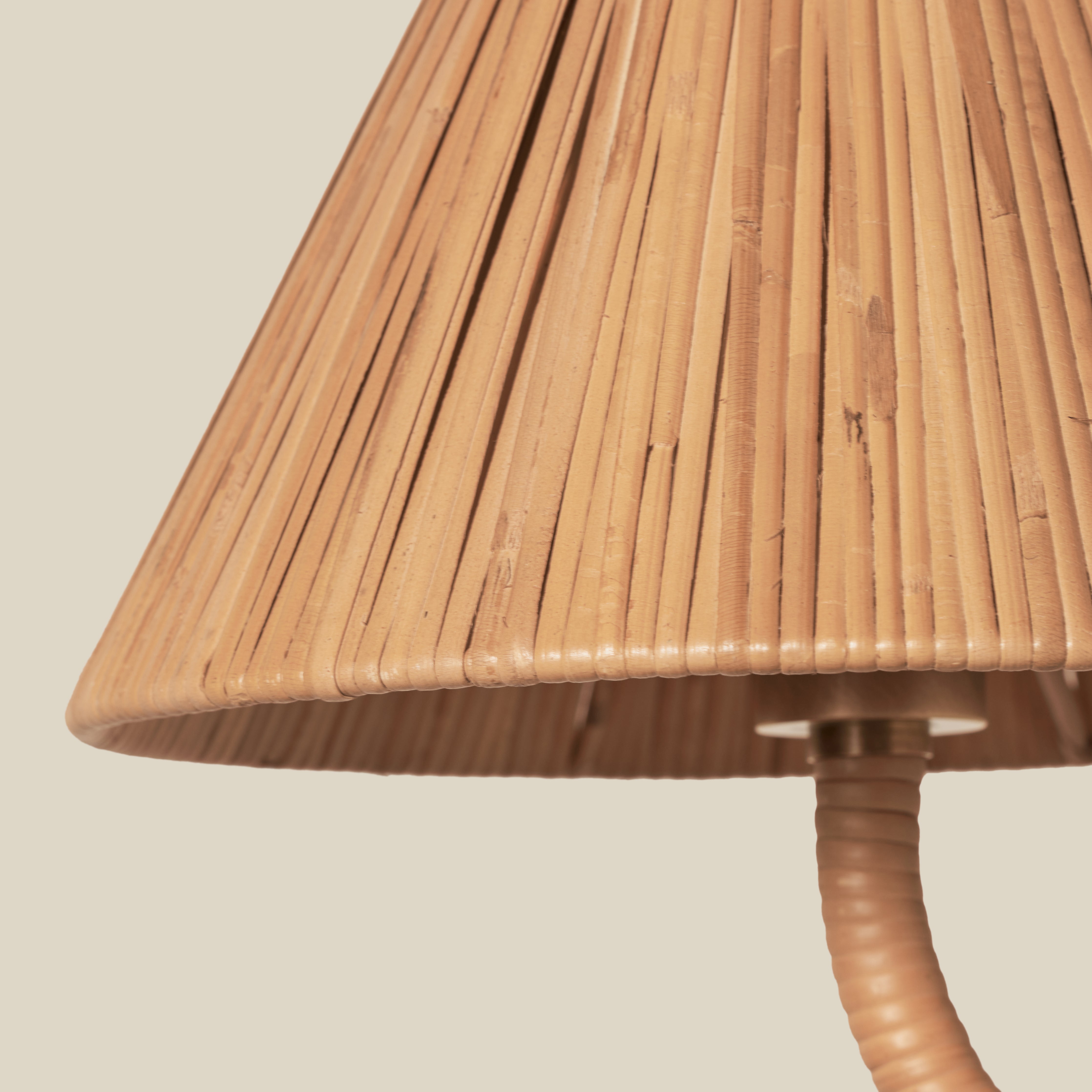 Close up of Delphine Large Chandelier on a beige background at Addison West