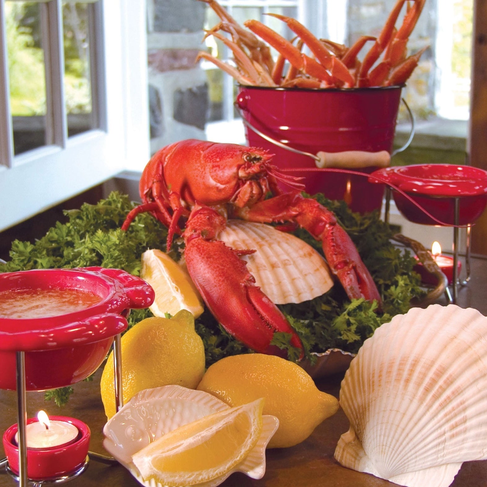 Red Seafood Pail - Addison West 