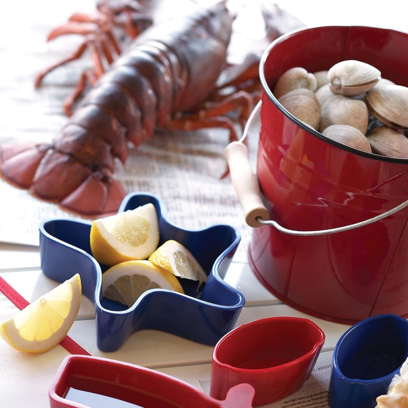 Red Seafood Pail - Addison West 