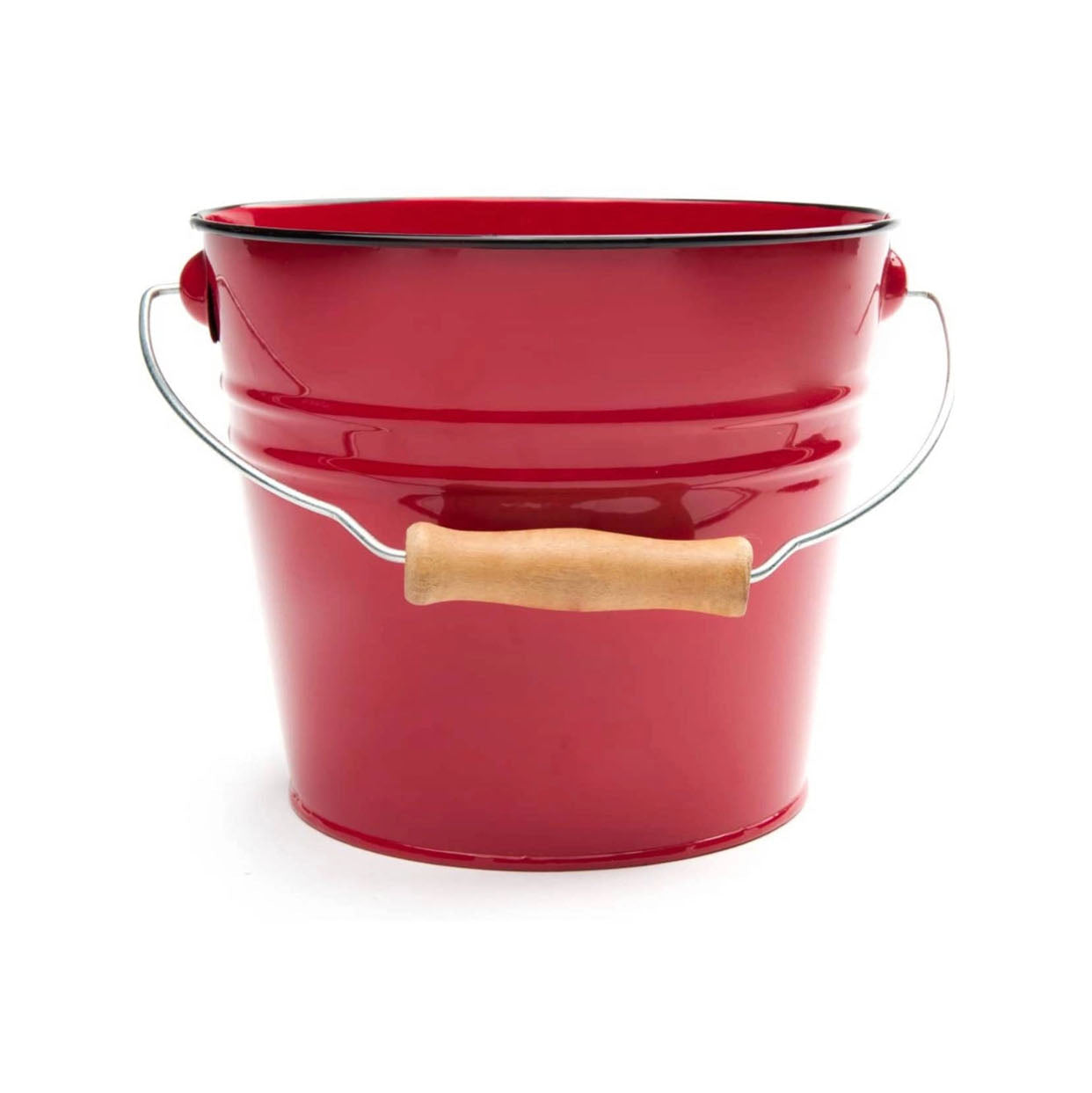 Red Seafood Pail on a white background at Addison West