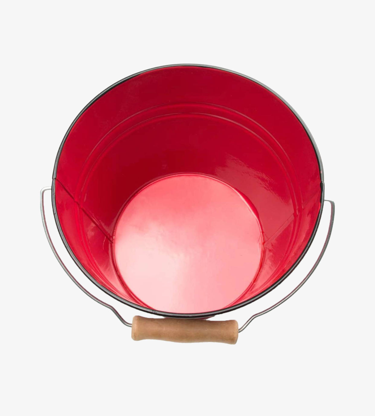 Red Seafood Pail on a white background at Addison West