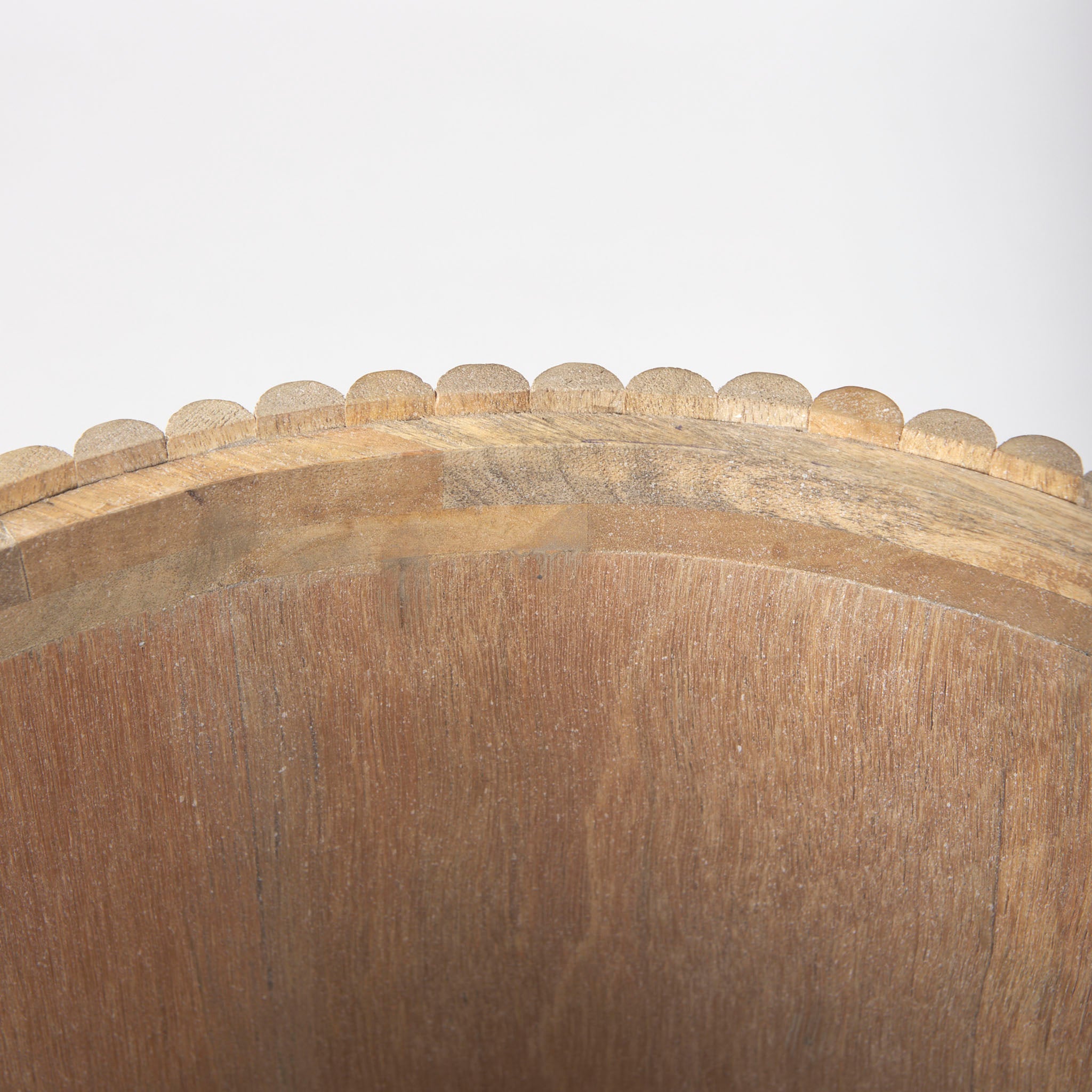 Reece Reeded Side Table in Natural - Addison West 