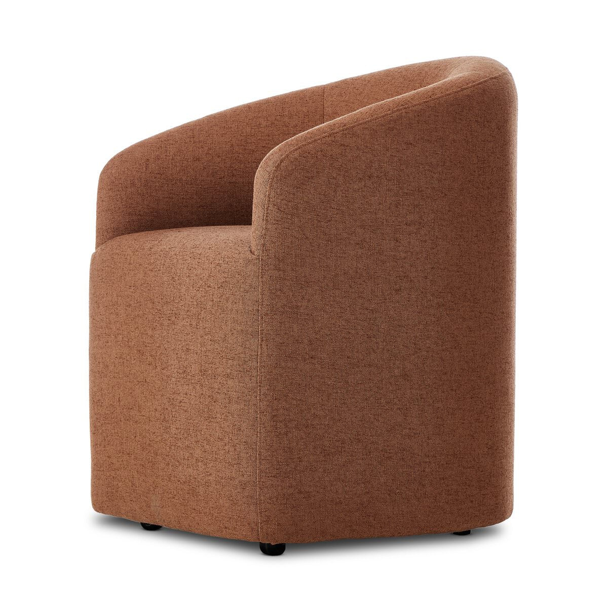 Rhett Dining Chair in Bartin Rust on a white background at Addison West