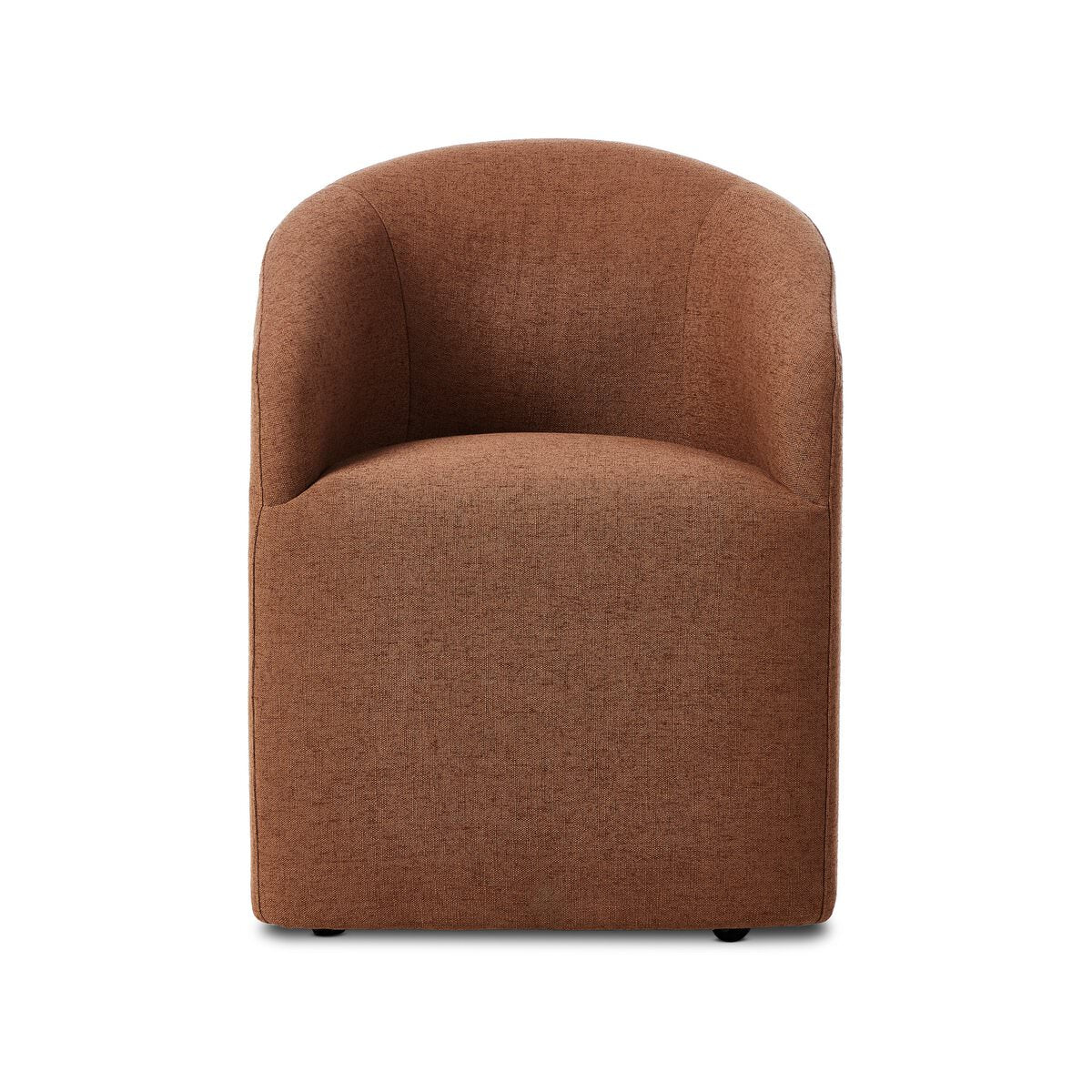 Rhett Dining Chair in Bartin Rust on a white background at Addison West