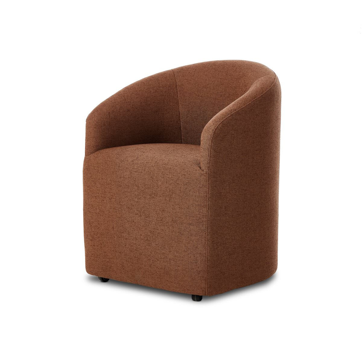 Rhett Dining Chair in Bartin Rust on a white background at Addison West