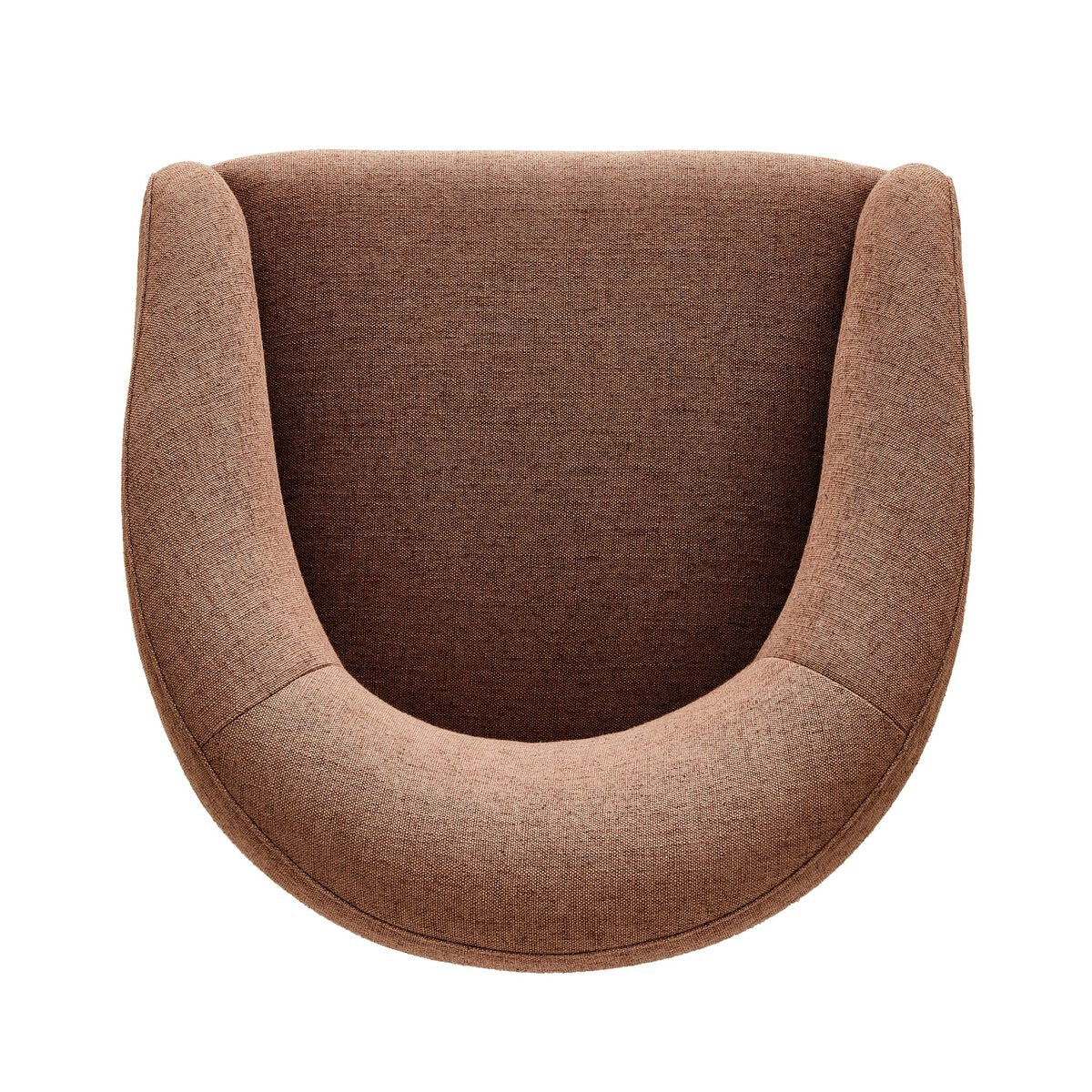 Top of Rhett Dining Chair in Bartin Rust on a white background at Addison West