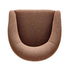 Top of Rhett Dining Chair in Bartin Rust on a white background at Addison West