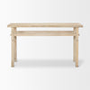 Rosie Small Blonde Wood Console Table on a white background