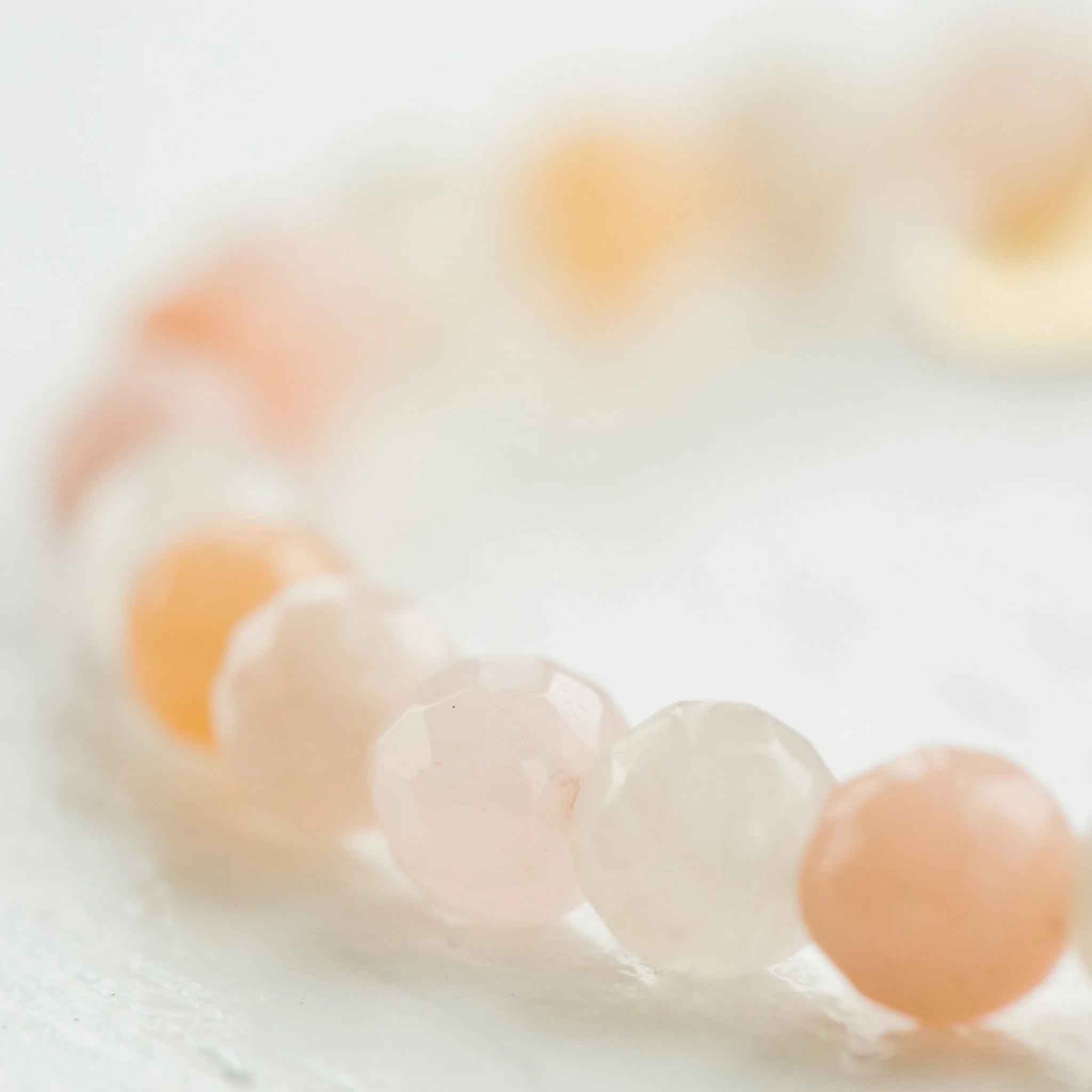 Elli Parr Royal Gemstone Bracelet in Peach Moonstone on a white background at Addison West