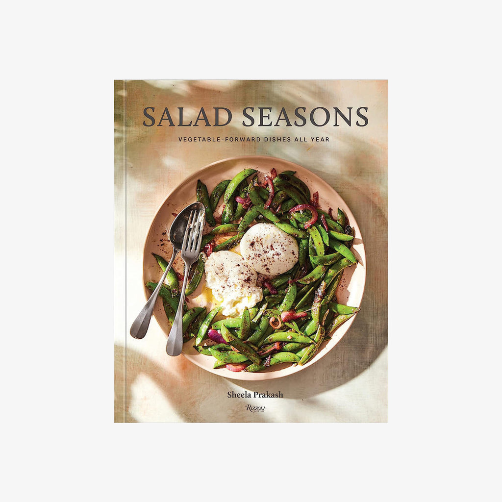 Front cover of book' Salad Seasons: Vegetable-Forward Dishes All Year' on a white background