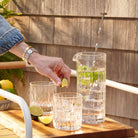 Simon Pearce Montpelier Double Old Fashioned, Set of 2 on a table at Addison West