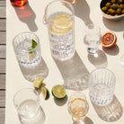 Simon Pearce Montpelier Double Old Fashioned, Set of 2 on a table at Addison West