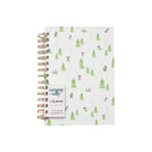 Skiers and Snowboarders Hardcover Notebook on a white background at Addison West