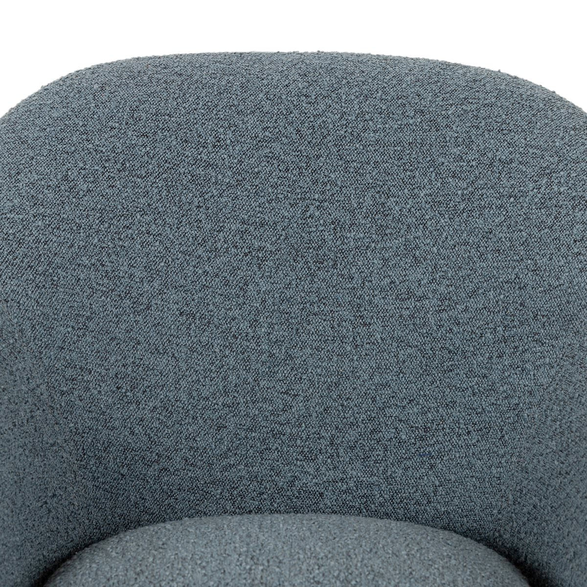 Close up of Suerte Chair in Knoll Sky on a white background