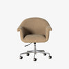 Four Hands Suerte Desk Chair in Camel Sheepskin on a white background