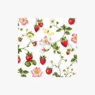 Sweet Strawberry Cocktail Napkin on a white background