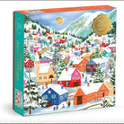 Swiss Alpine Village 500 Piece Foil Puzzle on a white background at Addison West