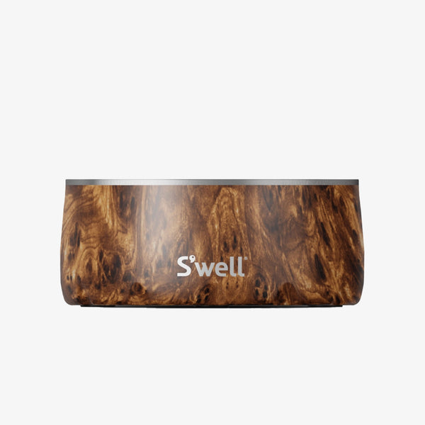 S'well Onyx Insulated Dog Bowl on a white background