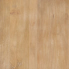 Close up of Terra Light Brown Wood Round Fluted Dining Table 