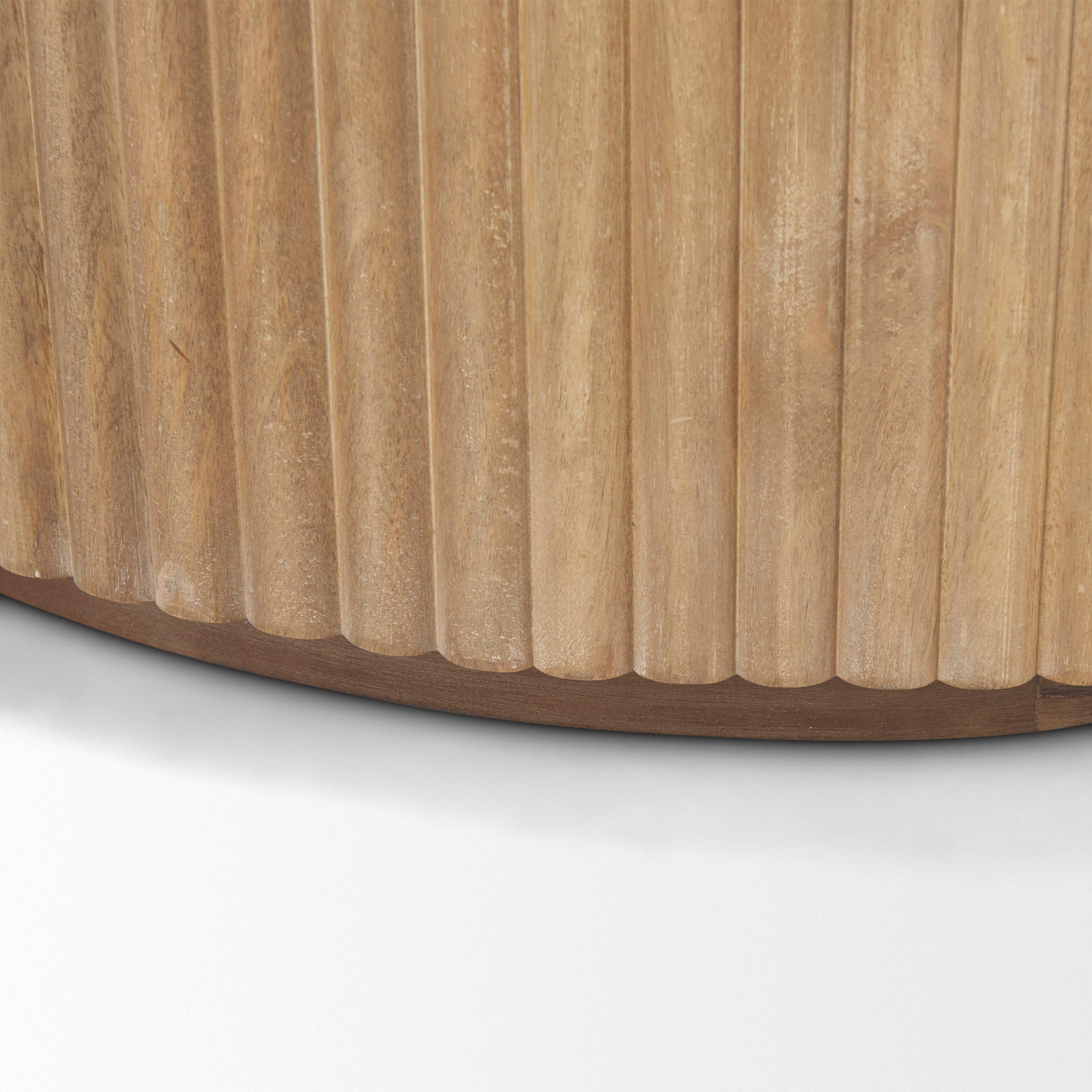Talia Reeded Half Moon Cabinet in Natural - Addison West 