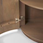 Talia Reeded Half Moon Cabinet in Natural - Addison West 