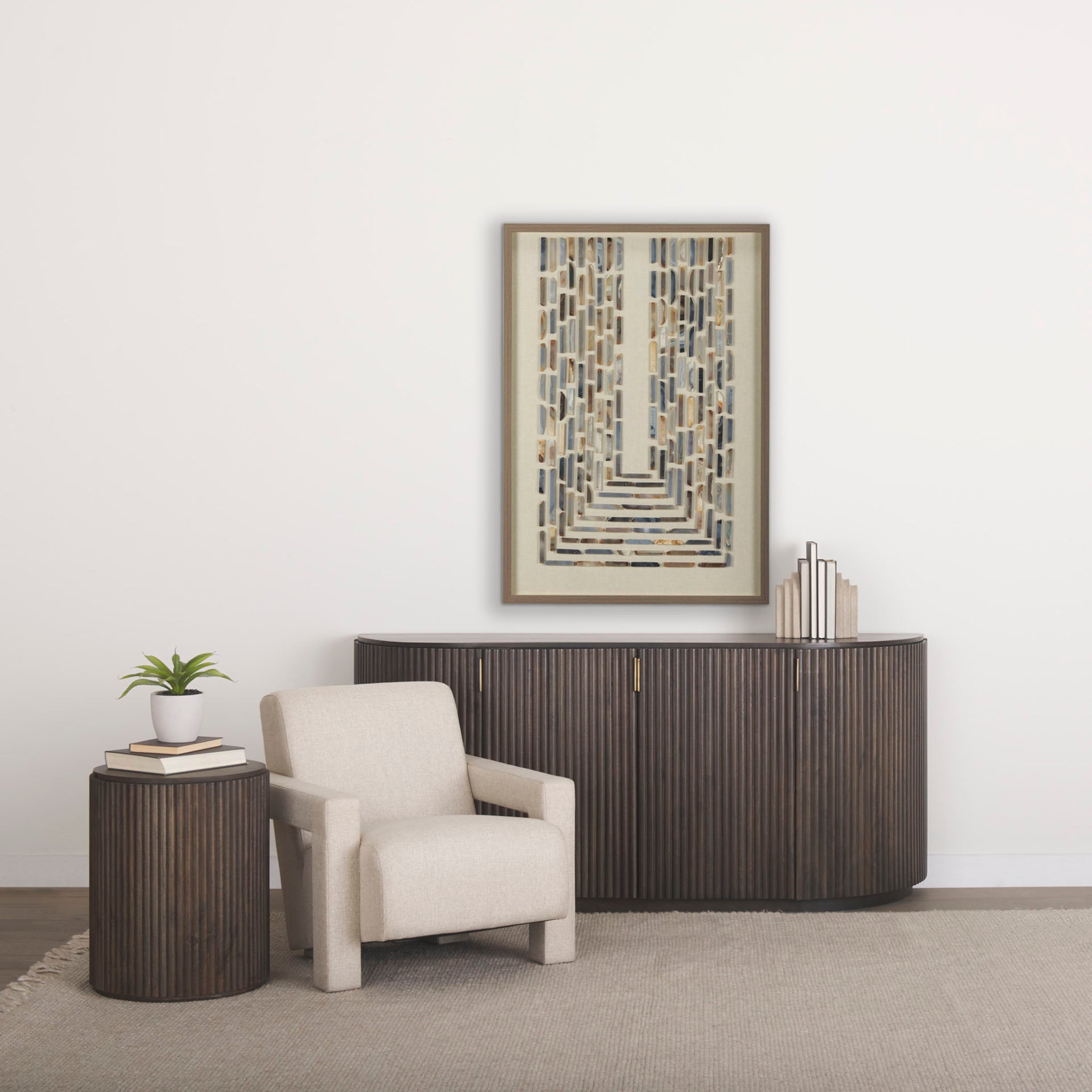 Talia Reeded Sideboard in Mocha - Addison West 