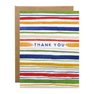 Thank You Stripes Greeting Card on a white background at Addison West