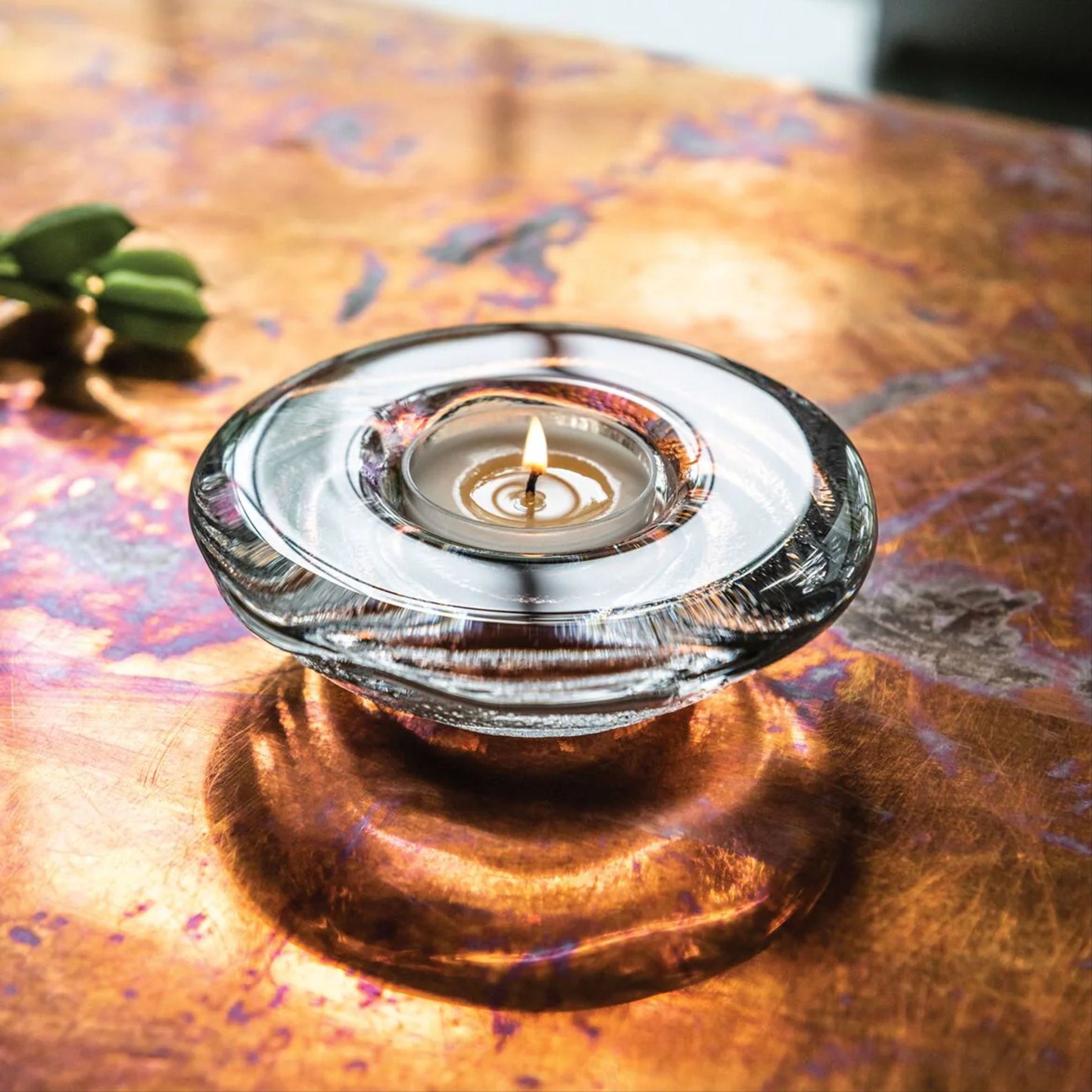Thetford Tealight on a metal table at Addison West