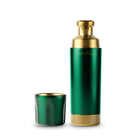 High Camp 9 oz. Torch Flask in British Racing Green on a white background at Addison West