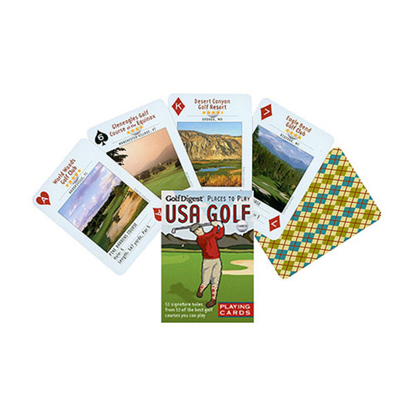 USA Golf Playing Cards on a white background