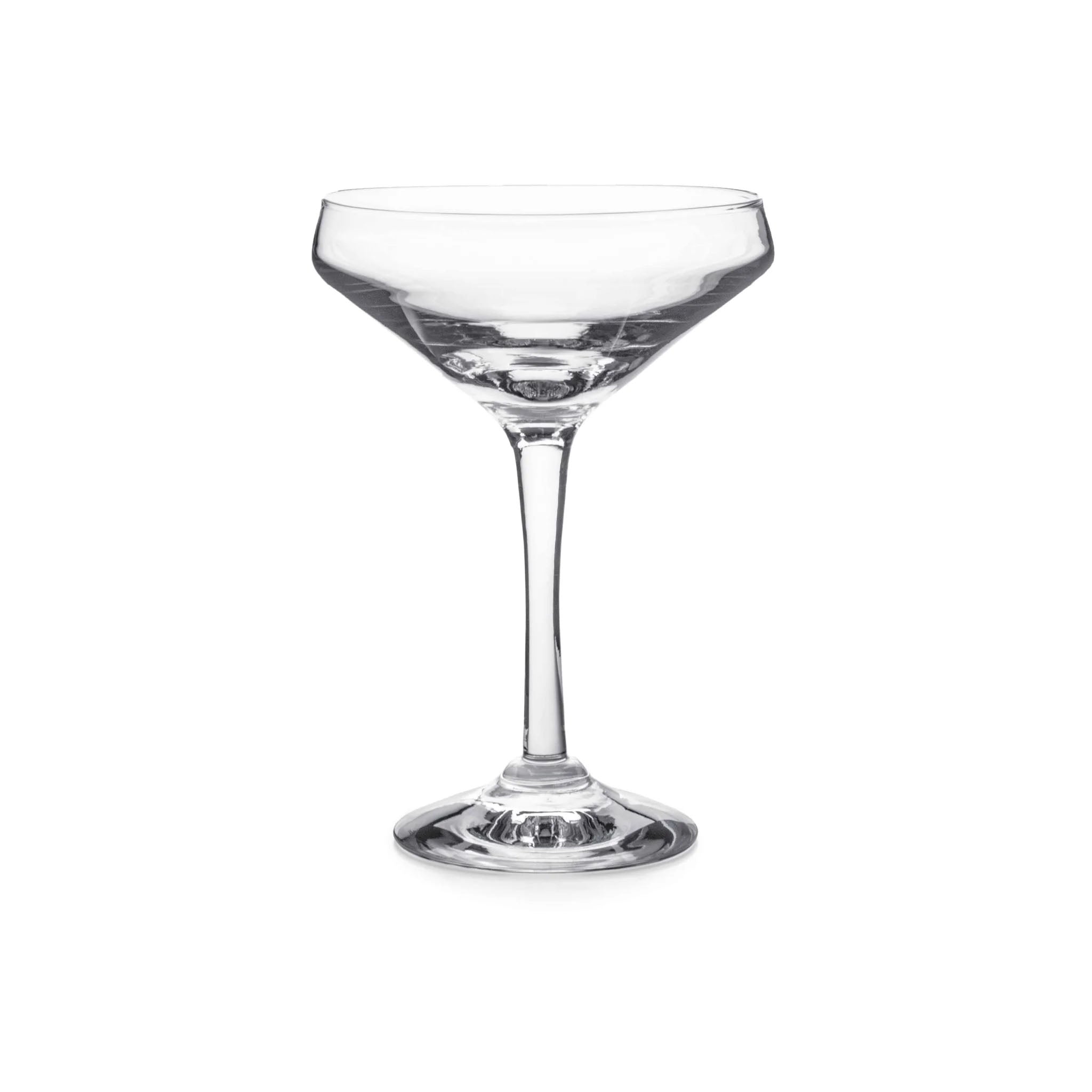 Simon Pearce Vintner Coupe on a white background at Addison West
