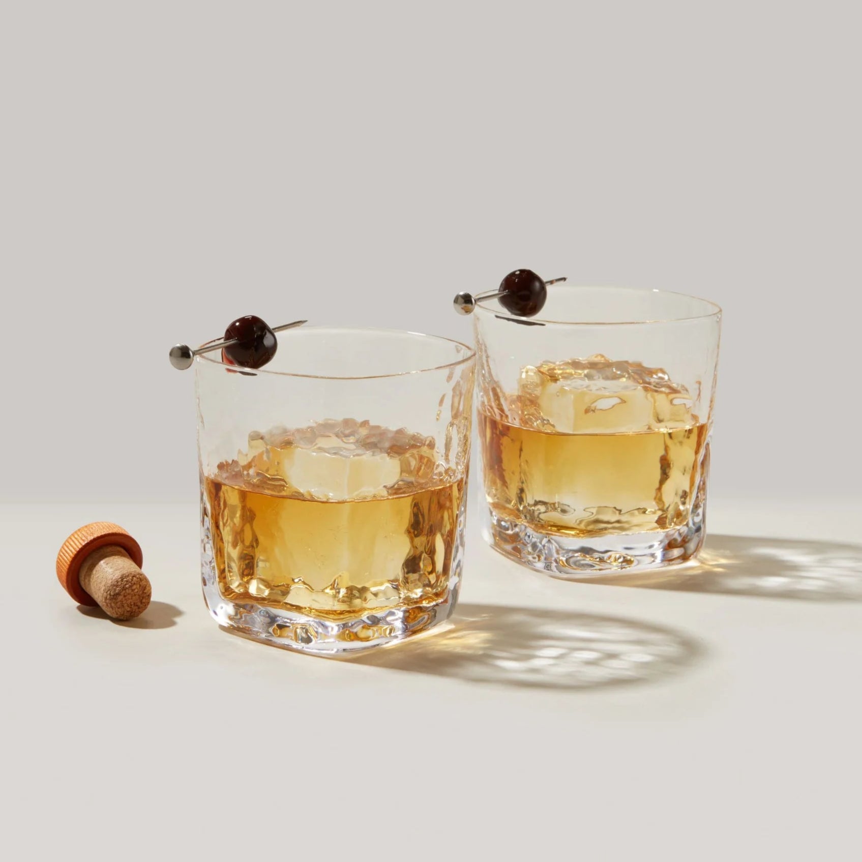 Woodbury Double Old-Fashioned Glass, Set of 2 on a white background at Addison West