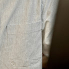 Warren Windsor Button Down in White Stripe on a model at Addison West
