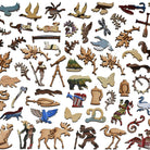 Liberty Puzzle Welcome to the Cabin wood puzzle pieces on a white background at Addison West