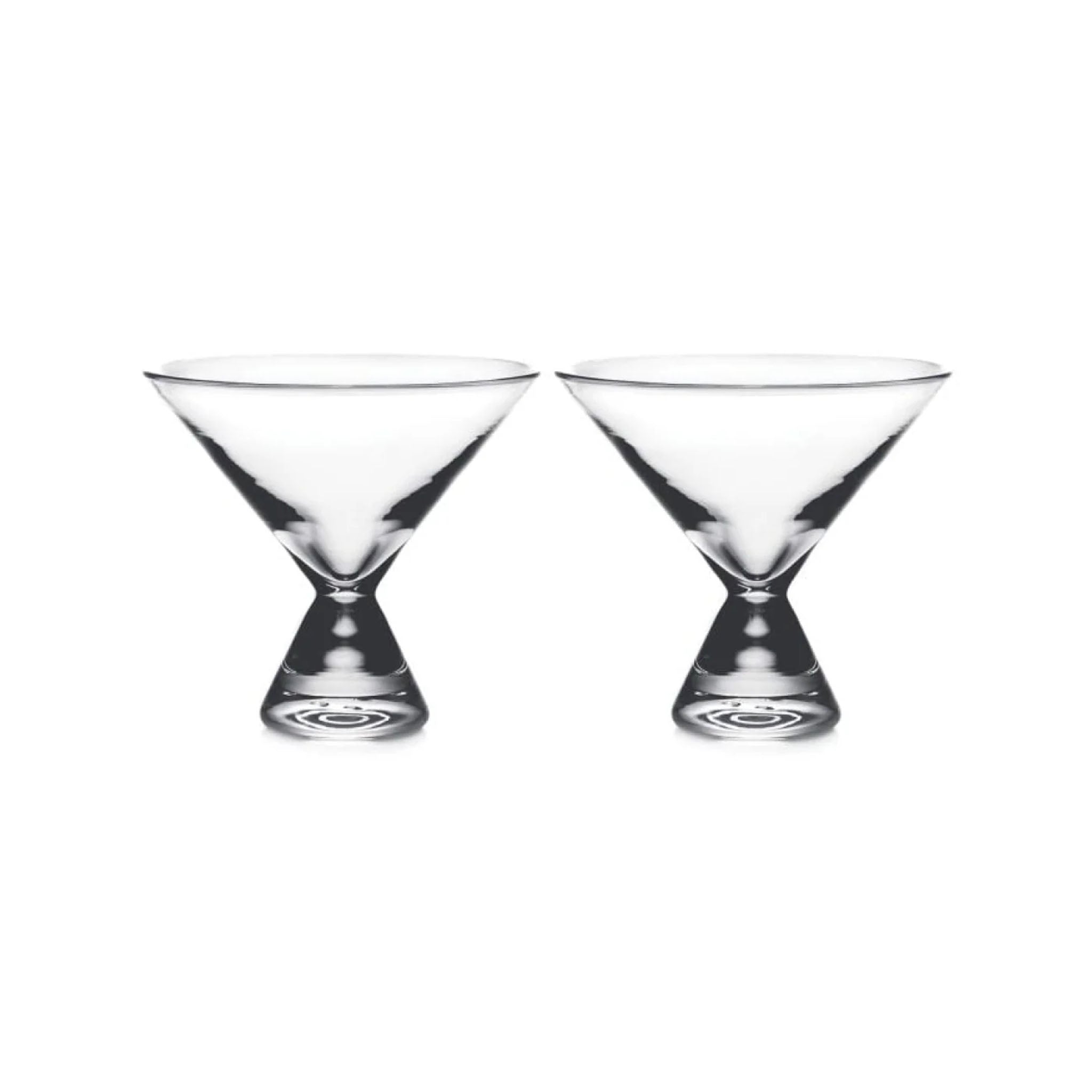 Westport Stemless Martini, Set of 2 on a white background at Addison West