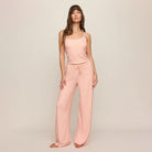 Z Supply Better Off Ditsy Tank in Rosewater shown on model on plain background.
