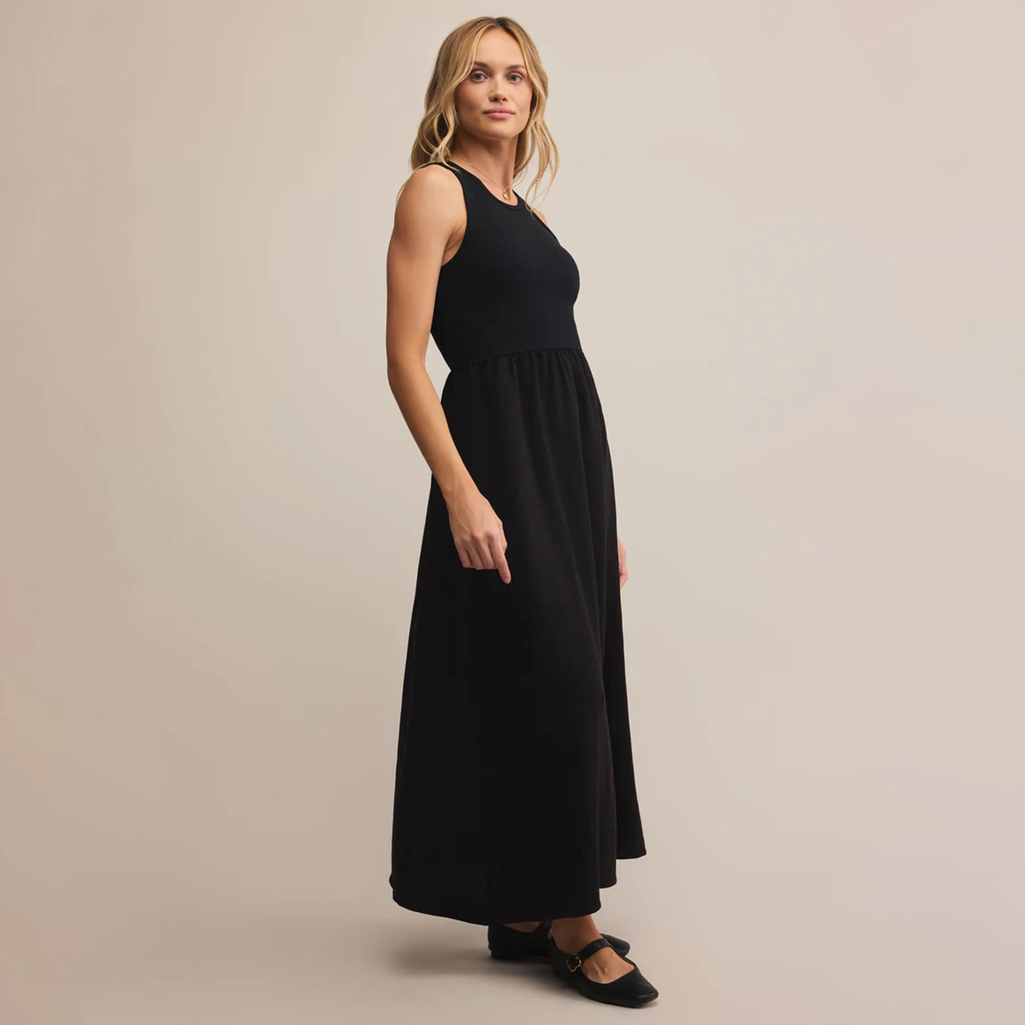 Z Supply Charlotte Midi Dress in Black – Addison West