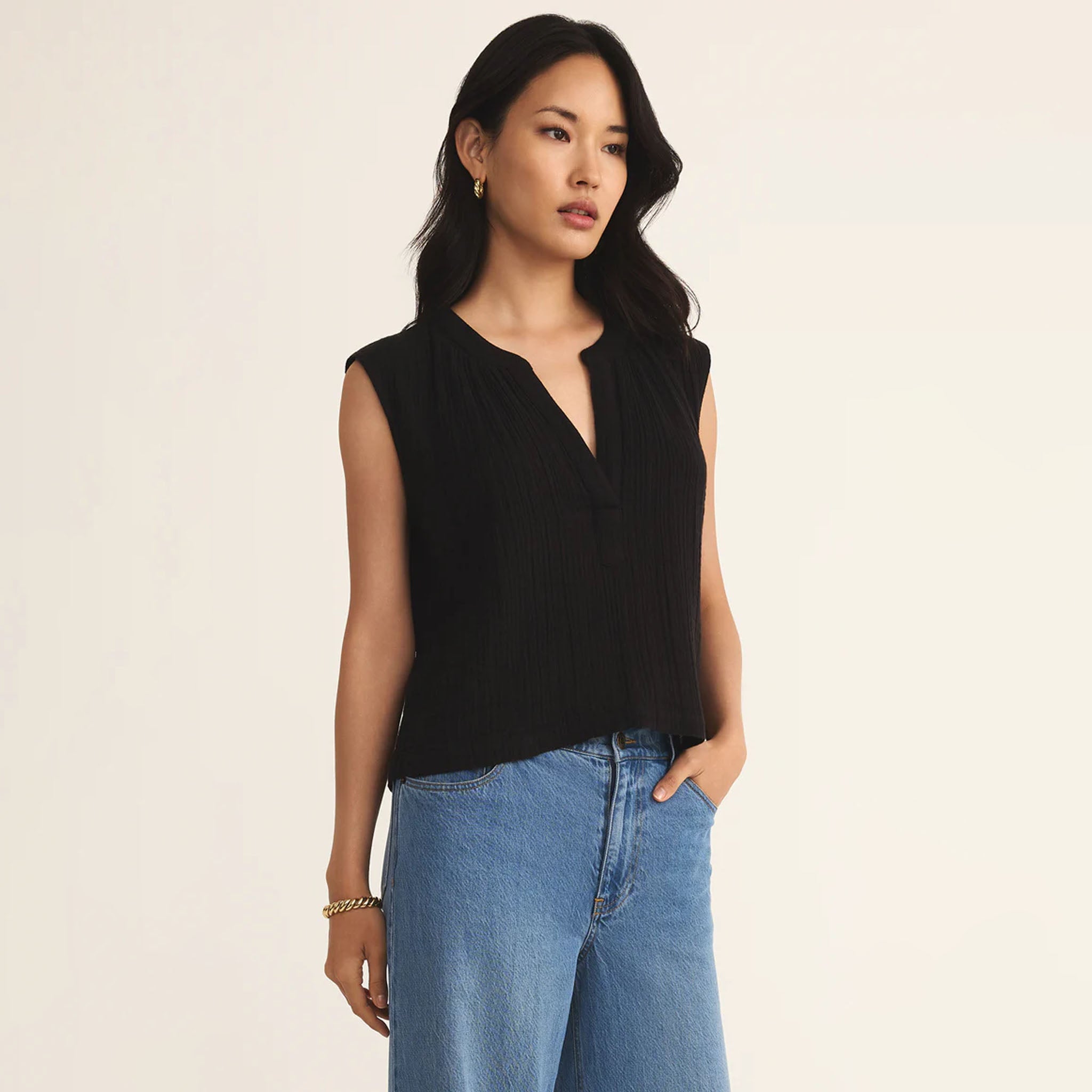 トップス VIVIANO / elastic top letter Mitte Top | Apiece Apart