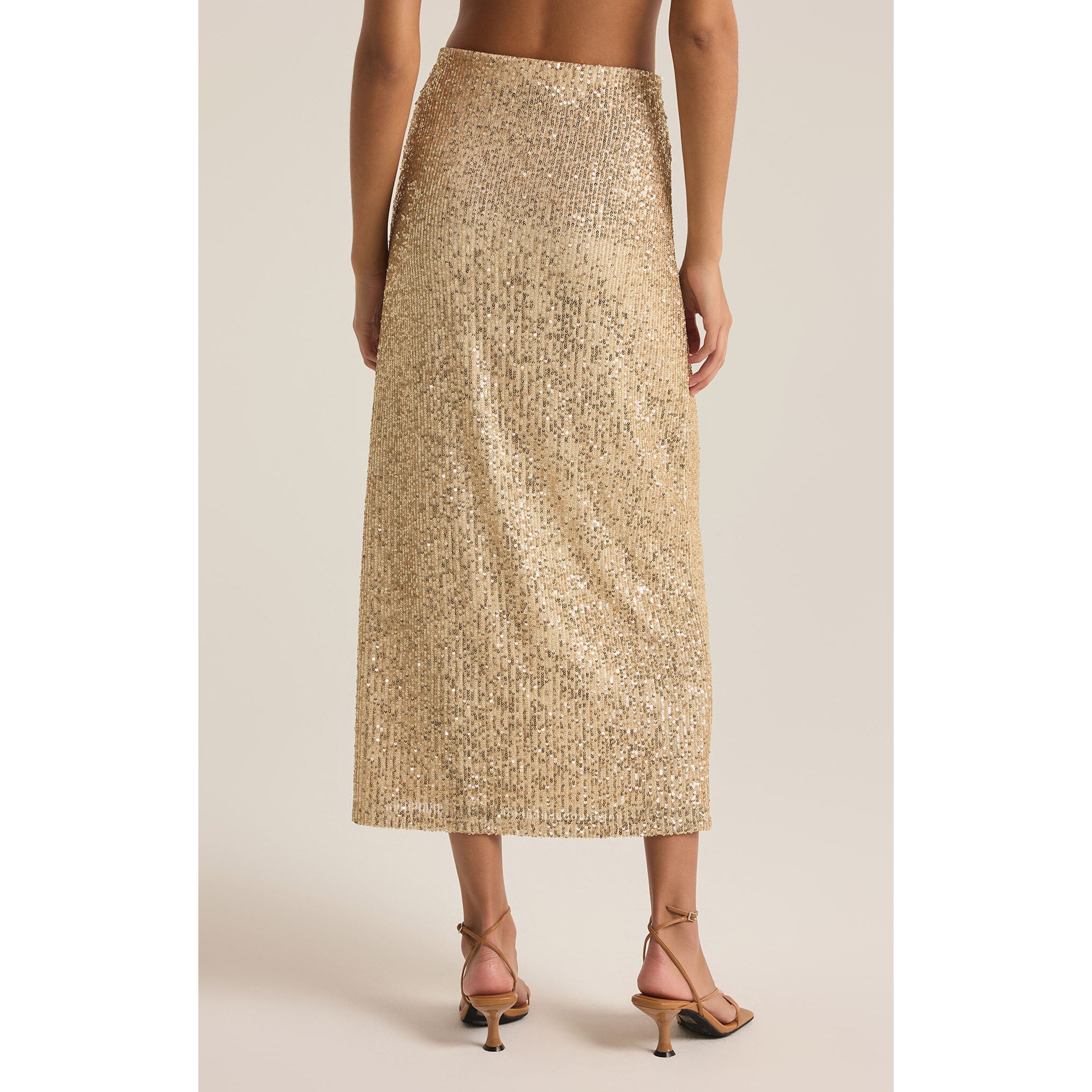 Champagne gold sequin skirt deals