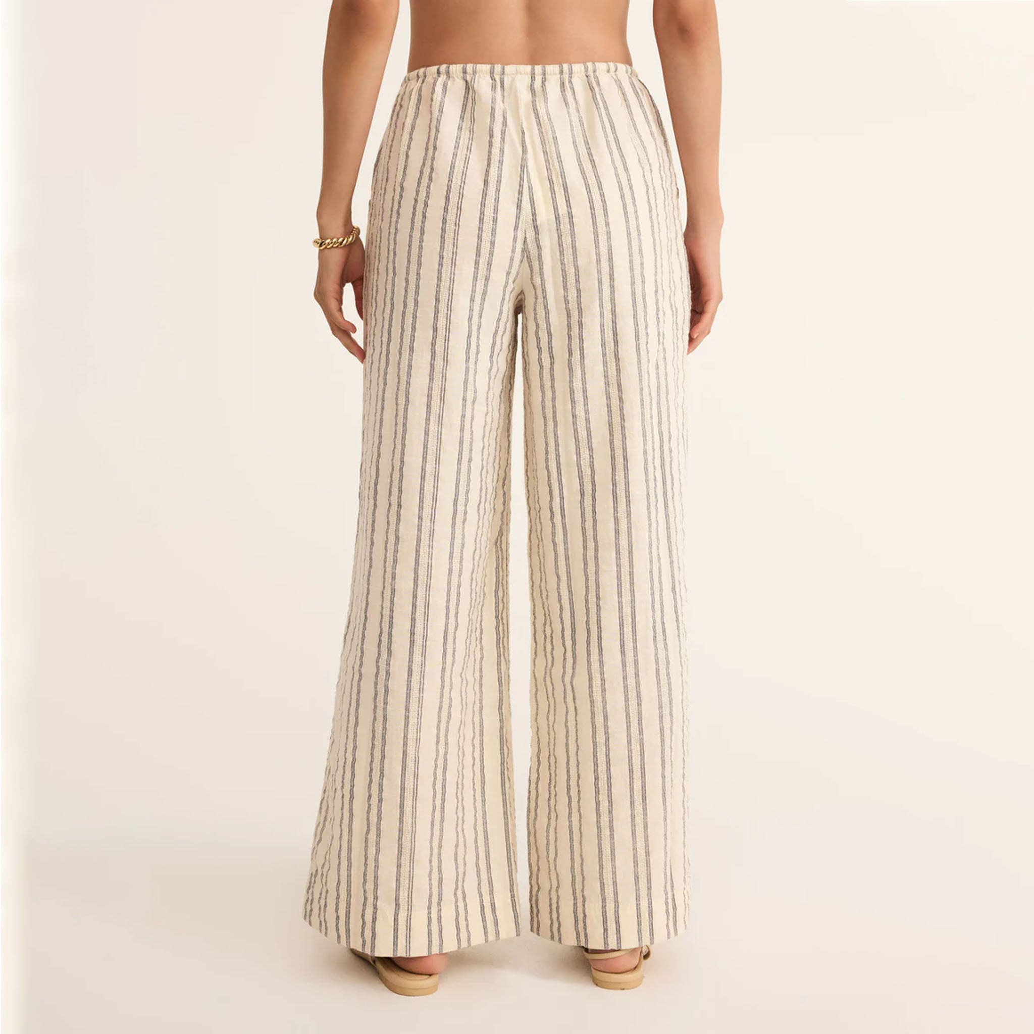 タグ付き未使用ユニオンランチLINEN COTTON STRIPE PANTS タグ付き未使用ユニオンランチLINEN COTTON STRIPE PANTS
