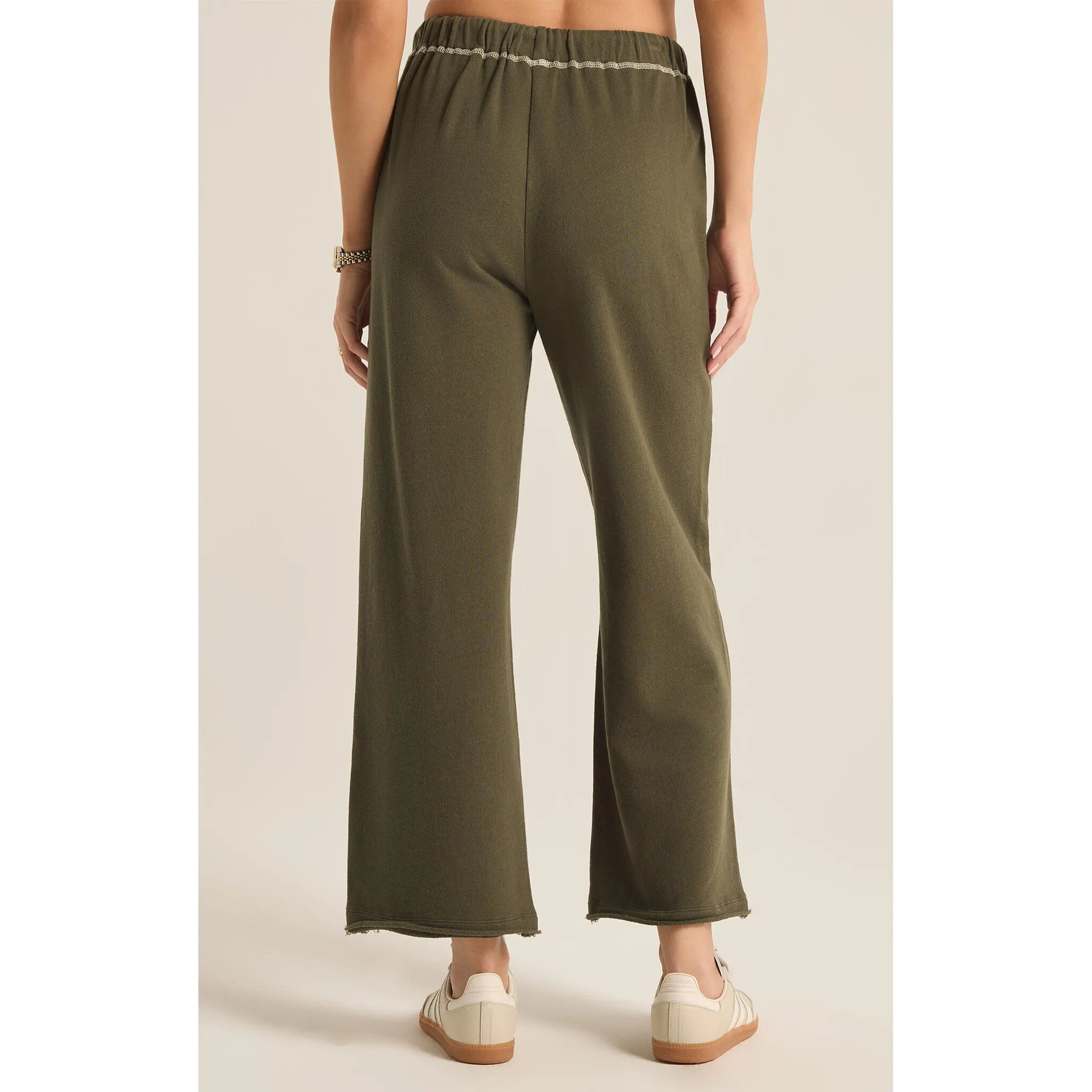 Z Supply Huntington French Terry Pant in Grape Leaf - Addison West 