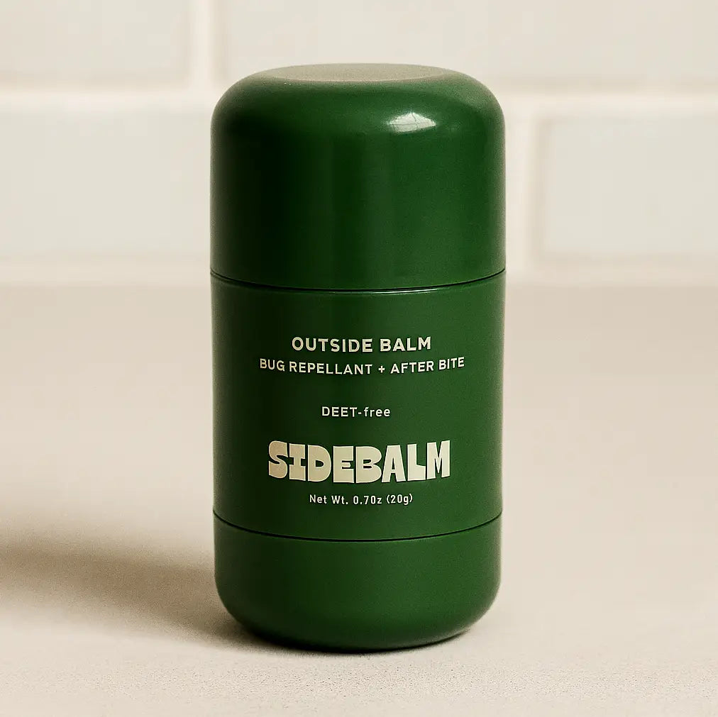 Sidebalm Outside Balm on a beige background at Addison West