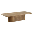 Calder Reclaimed Oak Coffee Table on a white background at Addison West