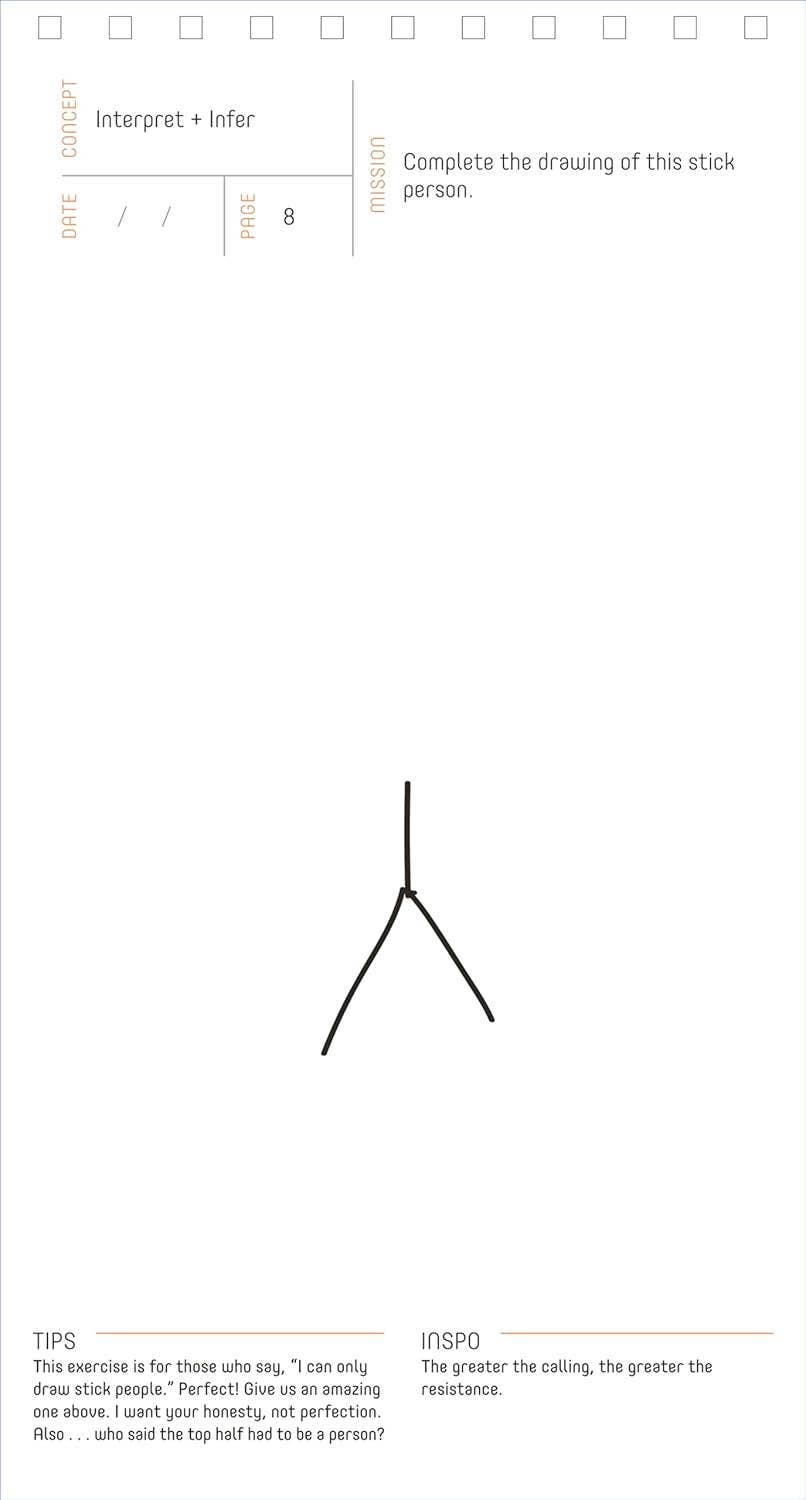 Draw the Line: A 100-Day Journal to Build Your Confidence by Caleb Robertson on a white background at Addison West