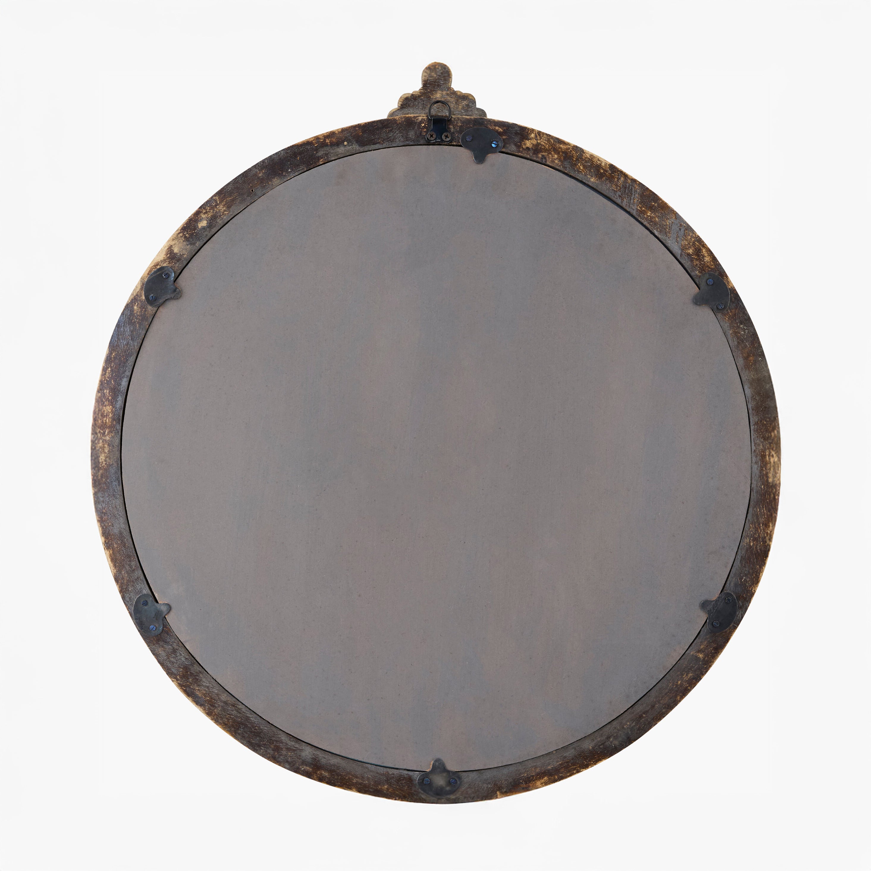 Back of Aden Accent Mirror on a white background at Addison West