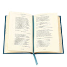 Book titled 'A Collection of Poems by Robert Frost' with a blue cover and white text.