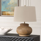 Urving Table Lamp on a table at Addison West