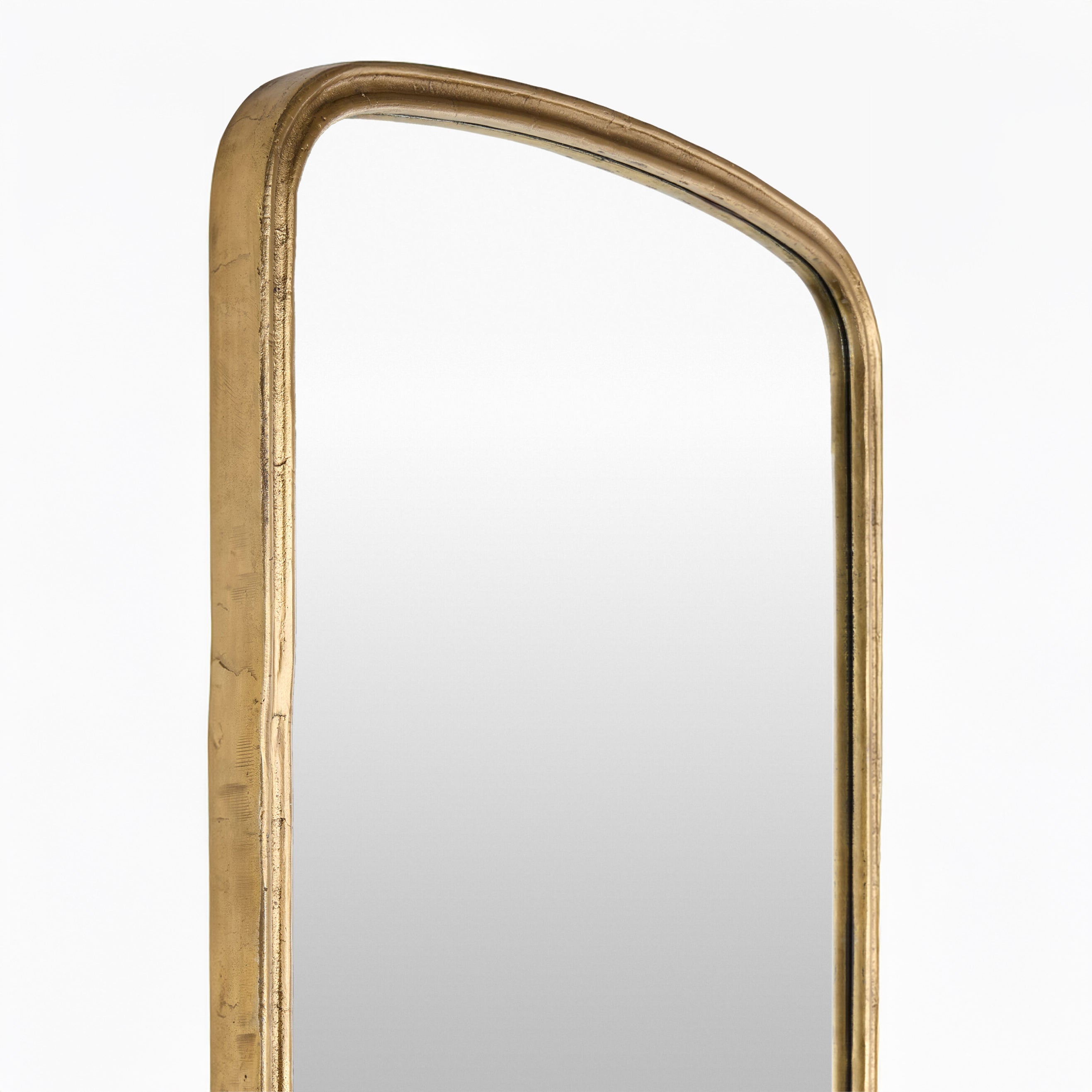 Close up of Anemoi Full Length Mirror on a white background at Addison West